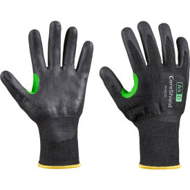 North Safety 24-0513B/9L Honeywell Coreshield™ 13 Gauge HPPE/Blk Basalt Liner Gloves, Nitrile Micro-Foam Coating, Size L image.