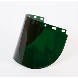 North Safety 4178IRUV5 Honeywell Fibre-Metal® Green Shade 5 Propionate Faceshield Window, 8" X 16-1/2" X .06"T image.