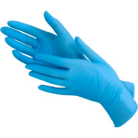 North Safety 4580386-L Honeywell Safety Exam Grade Nitrile Disposable Gloves, Chemo Tested, 3.5 Mil, Large, Blue, 200/Box image.