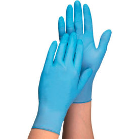 North Safety 4580601-L Honeywell Safety Exam Nitrile Disposable Gloves, Fentanyl Tested, 3.5 Mil, Large, Blue, 100/Box image.