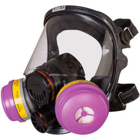 Honeywell North 7600 Full Facepiece Respirator with 5 Strap Headband & Dual Cartridge Connectors S