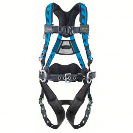 Honeywell Miller AirCore Stretchable Harness with Back & Hip D-Rings Tongue Buckle 2XL/3XL Blue