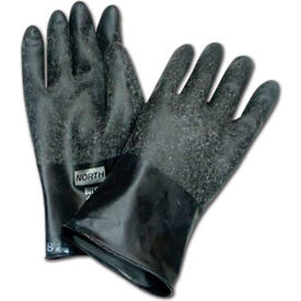 Honeywell® Chemical Resistant Gloves Rough Grip Butyl 13 Mil Thick Size 11 Black