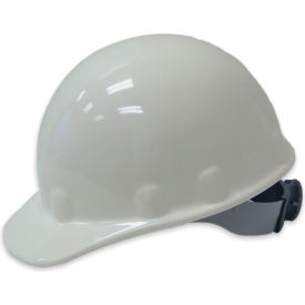 North Safety E2RW01A000 Honeywell Fibre-Metal® Cap Style Hard Hat, Ratchet Suspension, White, HDPE, E2 Series image.
