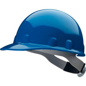 North Safety E2RW71A000 Honeywell Fibre-Metal® Cap Style Hard Hat, Ratchet Suspension, Royal Blue, HDPE, E2 Series image.