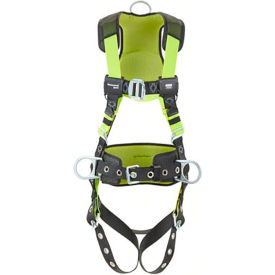 Honeywell Miller® H500 Construction Comfort Harness w/ Front & Side D-Rings Universal Green