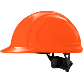 Honeywell North Zone N10 Front Brim Hard Hat 4 pt Ratchet Suspension Type 1 Class C E G Orange