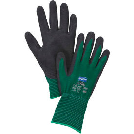 North Safety NF35/7S North® Flex Oil Grip™ Nitrile Coated Gloves, North Safety NF35/7S, Green, 1 Pair image.