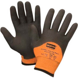 North Safety NFD11HD/11XXL North®Flex Cold Grip Plus 5™ Cut-Resistant Gloves, Hi-Vis Orange/Black, Size XXL, 1 Pair image.