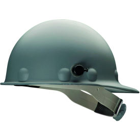 Honeywell Roughneck P2A Front Brim Hard Hat 8 pt. Ratchet Suspension Type 1 Class C & G Gray