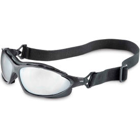 North Safety S0604X Uvex® Seismic Sealed Eyewear, Black Frame, SCT-Reflect 50 Lens image.