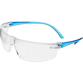 North Safety SVP205 Uvex® SVP205 Safety Glasses, Blue Frame, Clear Lens image.