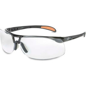 Uvex S4200HS Protege Safety Glasses, Black Frame, Clear HS Lens