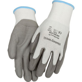 North Safety WE300-L Honeywell WorkEasy® WE300L Cut Resistant Gloves w/HPPE Gray Shell & Polyurethane Palm, Large image.