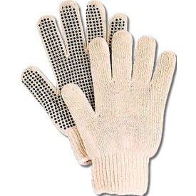 Hygrade Safety Supplies KD-200 ComfitWear® Dotted Knit Gloves with Plastic Dots, Natural, One Size, 12 Pairs image.