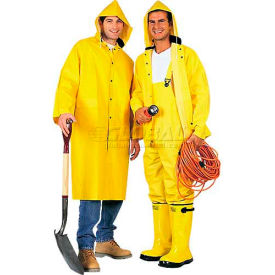 Hygrade Safety Supplies RC-300 L ComfitWear® 2-Piece 48 Inch Raincoat, Yellow, Polyester, L image.
