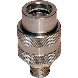 ALLIANCE HOSE & RUBBER CO ST-800201004 Stucchi 10,000 PSI Hydraulic Jack Quick Coupling, 3/8 Inch Male NPT thread x 3/8 Inch Female Coupler image.