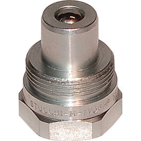 ALLIANCE HOSE & RUBBER CO ST-800201005 Stucchi 10,000 PSI Hydraulic Jack Quick Coupling, 3/8 Inch Female NPT thread x 3/8 Inch Male Nipple image.