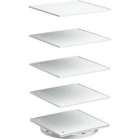 Treston ESD Turntable Cabinets 31-1/2"W x 31-1/2"D x 66-1/8"H White 