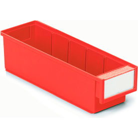 Storage Bins, 11-13/16"L x 3-5/8"W x 3-1/4"H, Red, Pack of 30 view 2