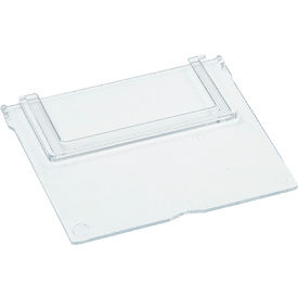 Divider For Shelf Bin, 3"W x 1/4"L x 2-3/4"H, Clear, Pack of 60 view 2