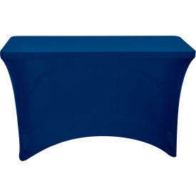 Iceberg Enterprises 16516 Iceberg Stretch Fabric Table Cover, 4, Blue image.