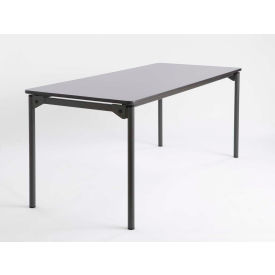 Iceberg Maxx Legroom™ Wood Folding Table - 72" x 30" - Gray 