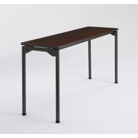 Iceberg Maxx Legroom™ Wood Folding Table - 60" x 18" - Walnut 