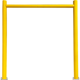 Ideal Shield® Goal Post Dock Door Guard Steel & HDPE Plastic Yellow 168"" x 168""