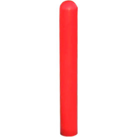 Ideal Shield LLC GPD-RD-05-52-S Ideal Shield® Smooth Bollard Post Sleeve, 5" HDPE Dome Top, Red image.