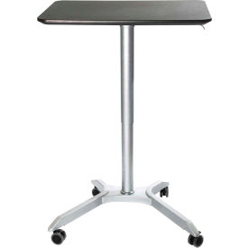 Seville Classics Inc WEB664 Seville Classics AIRLIFT™ XL Sit-Stand Mobile Desk, Espresso image.