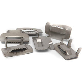 Independent Metal Strap Co. 1265-SS Independent Metal Strap Heavy Duty Stainless Steel Buckles, 1/2" Strap Width, Silver, Pack of 100 image.