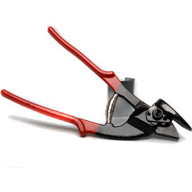 Independent Metal Strap Co. C-1 Independent Metal Strapping Special Flat Blade Strap Cutter for 3/8-3/4" Strap Width, Black & Red image.