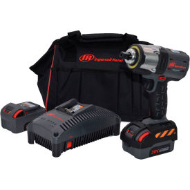 INGERSOLL-RAND INDUSTRIAL US INC W5153P-C1D2-K22 Ingersoll Rand® Cordless Impact Wrench Kit, 1/2" Drive, 1900 RPM, 365 ft-lb image.
