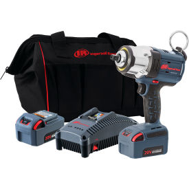 INGERSOLL-RAND INDUSTRIAL US INC W7152P-K22 Ingersoll Rand® High-Torque Cordless Impact Wrench Kit, 1/2" Drive, 1900 RPM, 1000 ft-lb image.