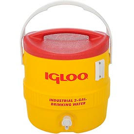 Igloo Products 431 Igloo 431 - Beverage Cooler, Insulated, Yellow / Red, 3 Gallons image.