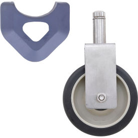 MetroMax Polyurethane Cart Washable Rigid Stem Caster 5" Dia. 300 lb. Capacity 