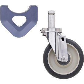 MetroMax Polyurethane Cart Washable Swivel Stem Caster 5" Dia. 300 lb. Capacity 