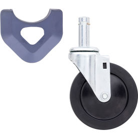 MetroMax Resilient Rubber Swivel Stem Caster 5" Dia. 200 lb. Capacity 