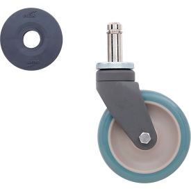 Super Erecta Antimicrobial Polyurethane Swivel Stem Caster 5" Dia. 300 lb. Capacity 