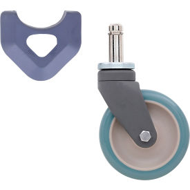 MetroMax Antimicrobial Polyurethane Swivel Stem Caster 5" Dia. 300 lb. Capacity 