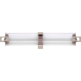 Metro MAX4-L24-4P MetroMax 4 Solid Clear Stackable Shelf Ledge - Back - 24"W x 4"H image.