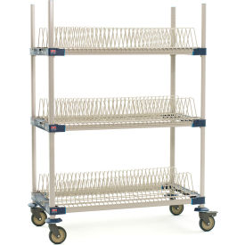 MetroMax® 4 Mobile Drying Rack with 3 Tray Racks 49-3/4"W x 26-5/16"D x 67-5/16"H