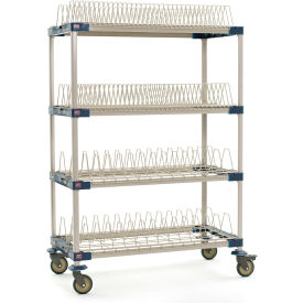 MetroMax® 4 Mobile Drying Rack w/ 2 Tray Racks & 2 Pan Racks 49-3/4"W x 26-5/16"D x 73-13/16"H