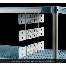 Metro® Shelf-To-Shelf Divider For Industrial Wire 20-9/16"D x 23-1/4"H Taupe/Silver 