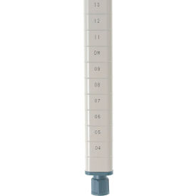 Industrial Shelving Post, Epoxy Coated Steel, 14-3/16"H view 2