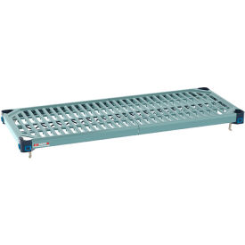 MetroMax Q Plastic Industrial Shelf with Grid Mat 35-13/16"W x 14-3/8"D 