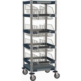 MetroMax® i IV Transport/Storage Sloped Basket Cart with Top Shelf 25-3/4"L x 26-5/16"W x 69"H