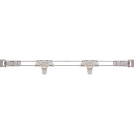 MetroMax® i Stackable Shelf Ledge (Back) For Plastic Shelving 35-5/16W x 4H Silver 