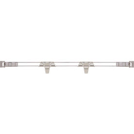 MetroMax® i Stackable Shelf Ledge (Back) For Plastic Shelving 41-5/16W x 4H Silver 